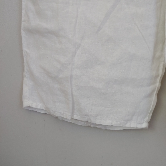 Flax Floods Linen Pants Size Large White - Picture 9 of 16